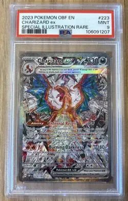 Charizard EX 223/197 PSA 9 MINT Obsidian Flames 2023 Pokemon TCG CLEAN💎 - Image 1