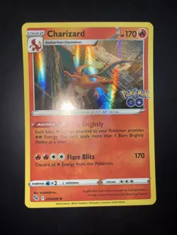 Charizard 010/078 Rare Holo - Pokemon TCG Sword & Shield Pokemon Go - Image 1