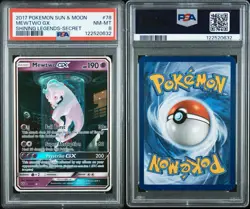 Pokemon TCG Mewtwo GX 39/73 Shining Legends Holo Ultra Rare 2017 PSA 8 - Image 3