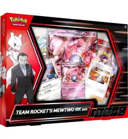 Pokemon TCG Team Rocket’s Mewtwo ex Box - New & Sealed - Image 1