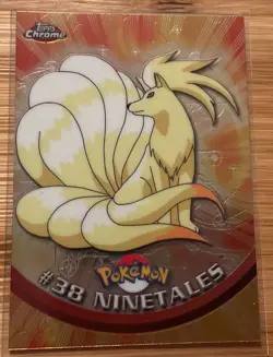 2000 Topps Chrome Pokemon Series 1 #38 Ninetales Foil Near Mint Ungraded - Image 1