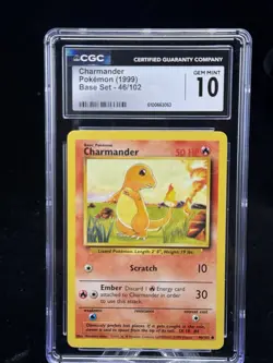 Charmander #46 Base Set 1999 Pokemon Game CGC 10 🔥 - Image 1