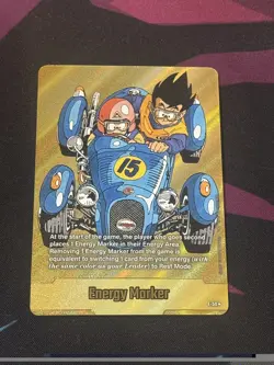 Son Goku E-50 Gold Energy Marker Dragon Ball Manga Booster Card Fusion World - Image 1