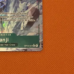 One Piece EN OP13-027 Sanji R Alt Art NM-MT - Image 4