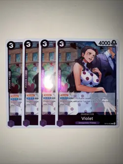 VIOLET OP10-062 X4 Playset Royal Blood One Piece TCG ENGLISH - Image 1