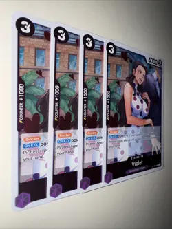 VIOLET OP10-062 X4 Playset Royal Blood One Piece TCG ENGLISH - Image 2