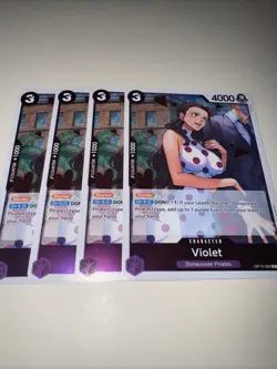 VIOLET OP10-062 X4 Playset Royal Blood One Piece TCG ENGLISH - Image 4