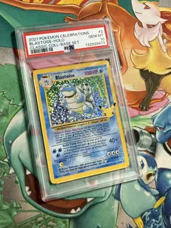 PSA 10 Blastoise 2/102 Pokemon Celebrations Classic Collection Holo Graded Card - Image 2