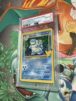 PSA 10 Blastoise 2/102 Pokemon Celebrations Classic Collection Holo Graded Card - Image 3
