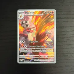 Blaziken Illustration Rare 192/182 Sv10: Destined Rivals Holo POKEMON NEAR MINT - Image 1