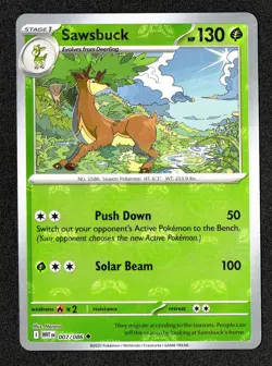Sawsbuck 007/086 MASTER BALL Reverse Holo -Pokemon TCG - White Flare NM - Image 1