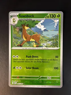 Sawsbuck 007/086 MASTER BALL Reverse Holo -Pokemon TCG - White Flare NM - Image 1