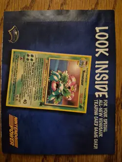 WOTC Pokemon Nintendo Power Venusaur Holo Black Star Sealed Promo 1998 - Image 2
