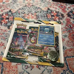 POKEMON SWORD SHIELD EVOLVING SKIES 3-PACK Blister BOOSTER EISCUE PROMO SEALED ‘ - Image 1