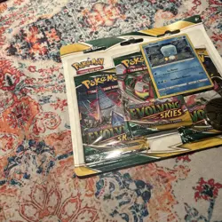 POKEMON SWORD SHIELD EVOLVING SKIES 3-PACK Blister BOOSTER EISCUE PROMO SEALED ‘ - Image 3