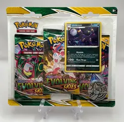 (402898) Pokemon Sword & Shield Evolving Skies Booster 3-Pack Blister - Sealed - Image 1
