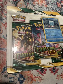 POKEMON SWORD SHIELD EVOLVING SKIES 3-PACK Blister BOOSTER EISCUE PROMO SEALED ‘ - Image 4