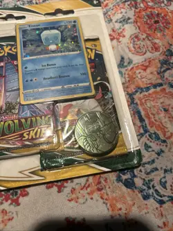 POKEMON SWORD SHIELD EVOLVING SKIES 3-PACK Blister BOOSTER EISCUE PROMO SEALED ‘ - Image 5