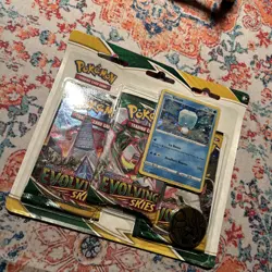 POKEMON SWORD SHIELD EVOLVING SKIES 3-PACK Blister BOOSTER EISCUE PROMO SEALED ‘ - Image 1
