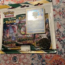 POKEMON SWORD SHIELD EVOLVING SKIES 3-PACK Blister BOOSTER EISCUE PROMO SEALED ‘ - Image 4