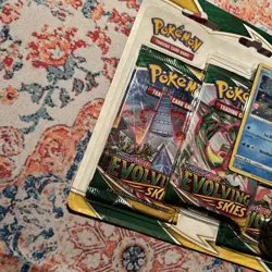 POKEMON SWORD SHIELD EVOLVING SKIES 3-PACK Blister BOOSTER EISCUE PROMO SEALED ‘ - Image 5