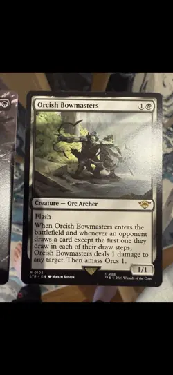 3 Orcish Bowmasters triple set perfect condition LOTR MTG Magic the Gathering - Image 4