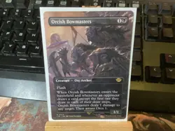 MTG - Magic the Gathering Card - Borderless Orcish Bowmasters - LTR - Image 1