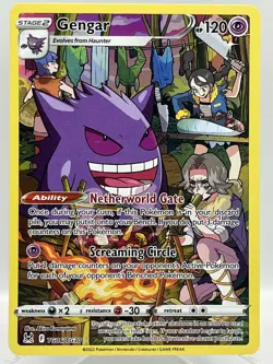 Gengar TG06/TG30 SWSH Lost Origin Trainer Gallery Alt Art Pokemon TCG Card NM/M - Image 1