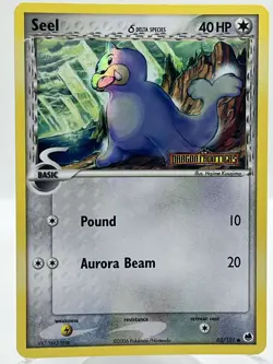 Seel 62/101 EX Dragon Frontiers Reverse Holo Stamped Vintage Pokemon TCG Card - Image 1