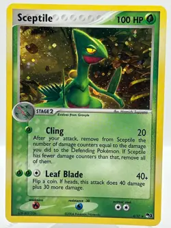 Sceptile 4/17 Pop Series 1 Holo Rare Promo 2004 Vintage Pokemon TCG Card - Image 1