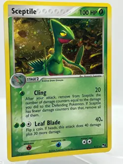 Sceptile 4/17 Pop Series 1 Holo Rare Promo 2004 Vintage Pokemon TCG Card - Image 2