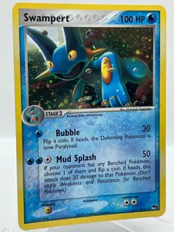 Swampert 5/17 Pop Series 1 Holo Rare Promo 2004 Vintage Pokemon TCG Card - Image 2