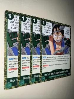 One Piece TCG I Know You’re Strong. OP13-040 X4 Playset English Card Game CCG - Image 2