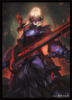 Fate Grand Order FGO Saber Alter doujin Card Sleeve Protector - Image 1