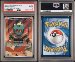 Pokemon TCG Marshadow Mega Evolution Illustration Rare Card 146/132 PSA 9 - Image 3