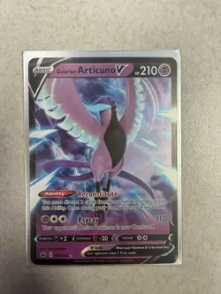 Galarian Articuno V - 058/198 - Pokemon Chilling Reign Sword Shield Rare Card NM - Image 1