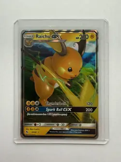 Pokemon TCG Raichu GX Hidden Fates Holo Ultra Rare Card 20/68 NM/M Condition - Image 3