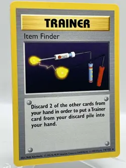 Item Finder 74/102 Base Set Shadowless Non Holo Rare Vintage Pokemon TCG Card - Image 2