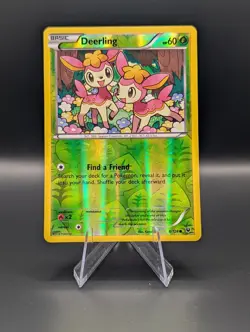 Pokemon TCG Deerling 8/124 Reverse Holo XY Fates Collide Card. NM - Image 1
