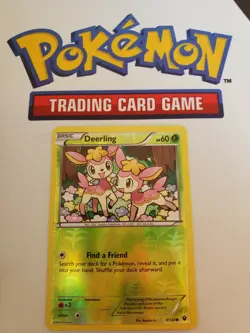 Pokemon Deerling 8/124 Fates Collide Reverse Holo Uncommon Fresh from Pack - Image 1