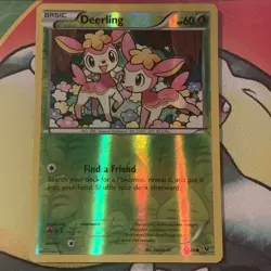 REVERSE HOLO Pokemon TCG Card XY Fates Collide Deerling 8/124 - Image 1