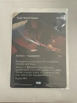 Cori-Steel Cutter Borderless Foil MTG TDM, Near Mint/Mint Condition - Image 1