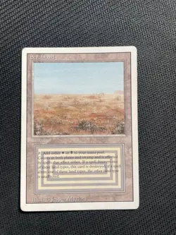 Magic: The Gathering Scrubland Land Rare Revised Edition Regular Jesper Myrfors - Image 1