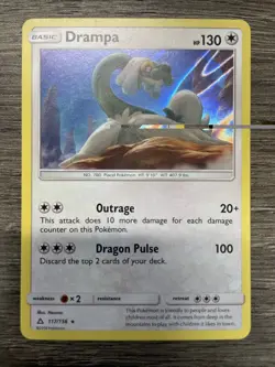 x1 Drampa - 117/156 - Holo Rare Pokemon SM5 Ultra Prism M/NM - Image 1