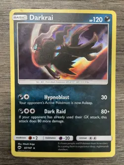 Darkrai 87/147 Burning Shadows Holo NM Pokemon TCG Card English - Image 1