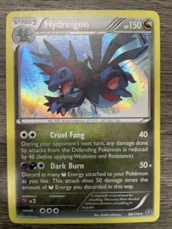 Pokemon Card Steam Siege Holographic Hydreigon 86/114 NM - Image 1