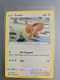 Eevee SWSH190 Brilliant Stars Black Star Promo NM POKEMON - Image 1