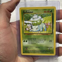Pokemon Bulbasaur 44/102 Base Set Unlimited NM/MT Common Vintage Vtg Pokemon TCG - Image 1
