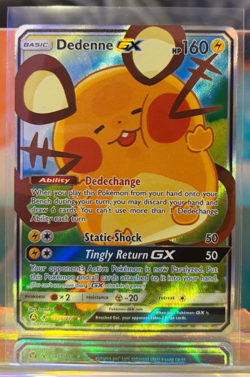 Dedenne GX 195A/214 (Alt. Art Holo) - Unbroken Bonds Pokemon Promo Toolkit - NM - Image 1