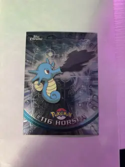 2000 Topps Chrome Pokemon Series 2 #116 Horsea - Image 1